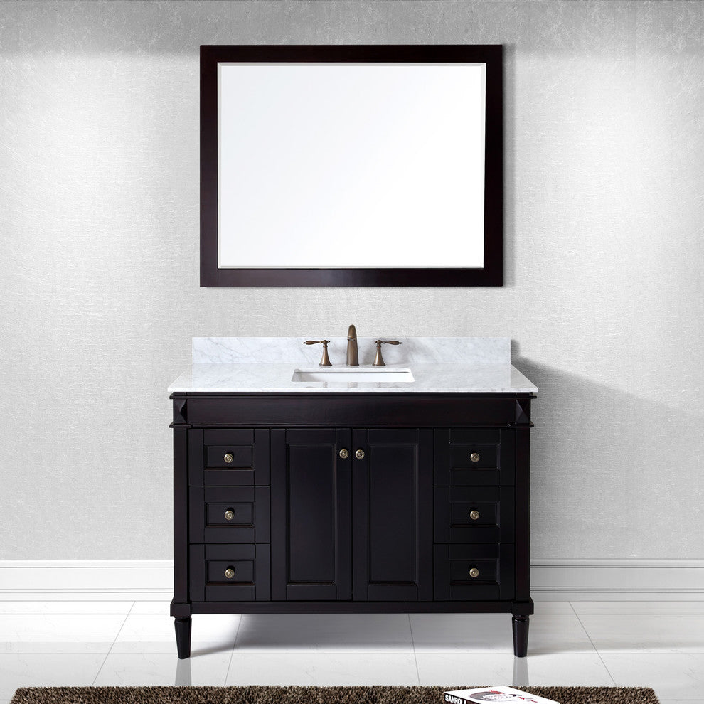 Tiffany 48" Single Bathroom Vanity Set, Espresso
