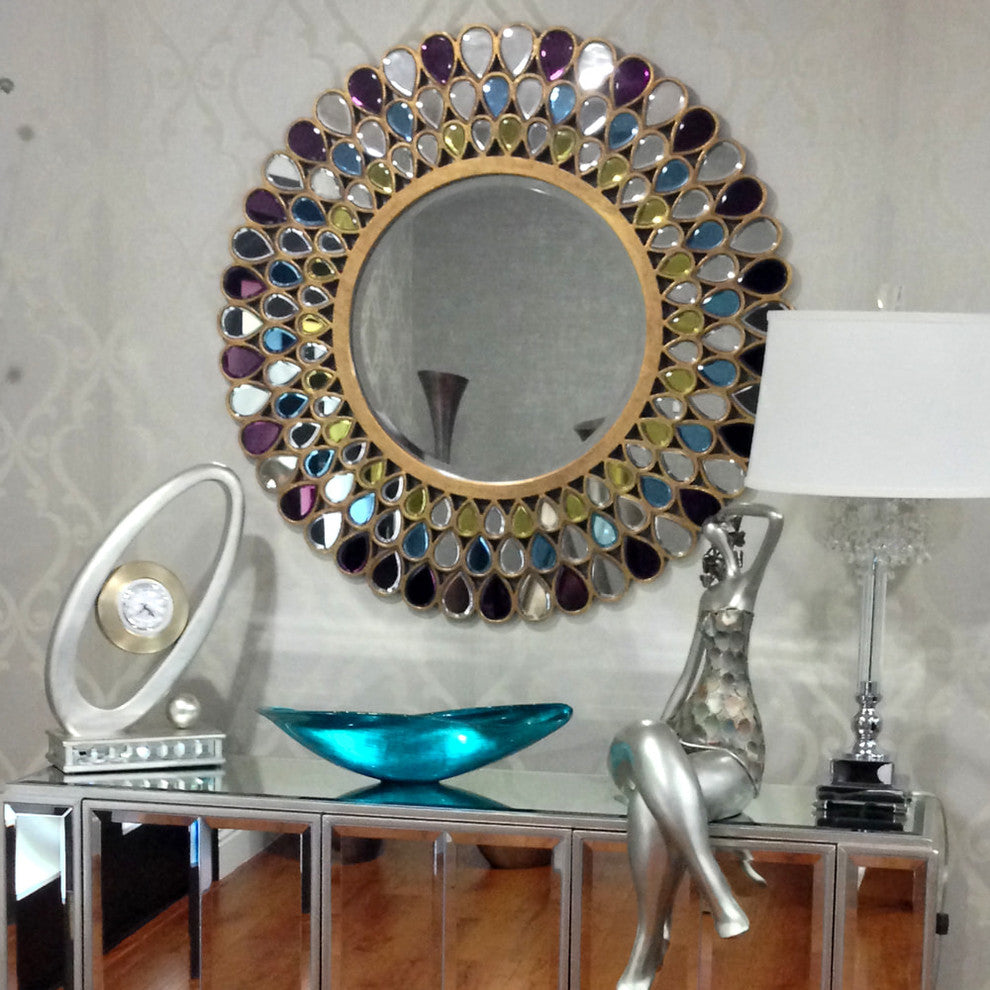 Howard Elliott Grace Round Mirror