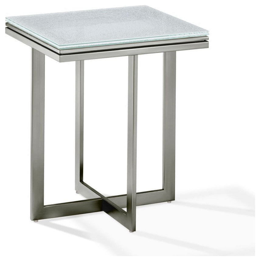Modus Eliza 3 PC Coffee, End & Console Table Set in Ultra White