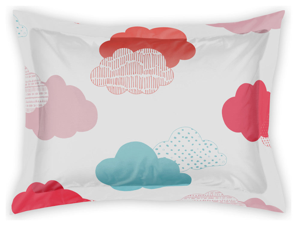 Pastel Clouds Standard Brushed Poly Sham