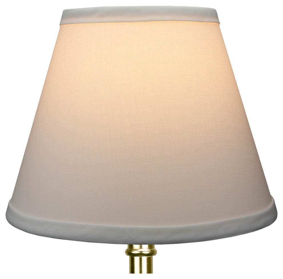 Fenchel Shades, 5"x9"x7" Bulb Clip Attachment Empire Lamp Shade, Linen