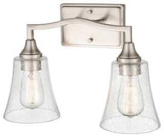 2 Light 15.75" Brushed Nickel Vanity Light