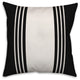 Black and White Farmhouse Stripe 16x16 Throw Pillow