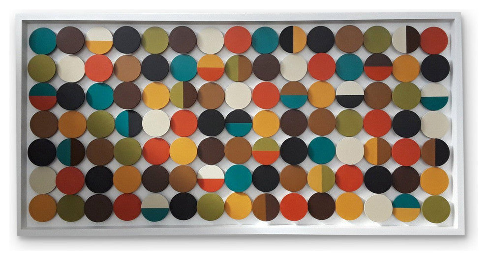 Geometric Circles Wood Wall Decor
