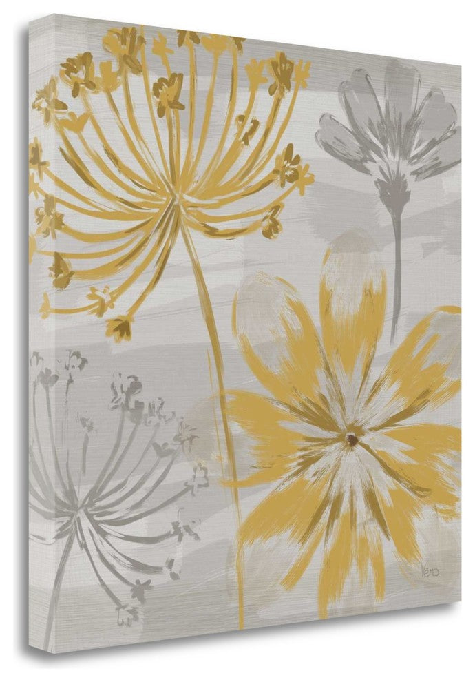 "Flowers In The Wind II" By Veronique Charron, Giclee on Gallery Wrap Canvas