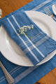 DII Blue Chambray French Stripe Placemat (Set of 6)