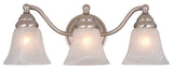 Standford 3-Light Vanity, Brushed Nickel/Alabaster Glass