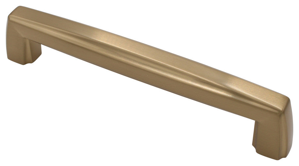 Breton Pull, Satin Brass, 6" Pull