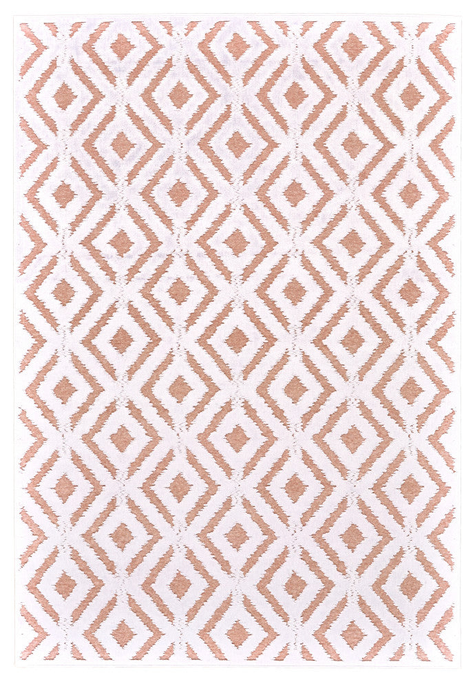 Weave & Wander Qazi Lustrous Textured Chevron Rug, 7'6"x10'6"