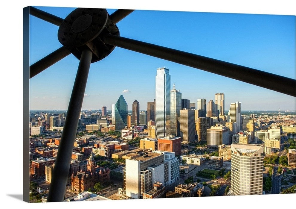 "Dallas Cityscape" Wrapped Canvas Art Print, 24"x16"x1.5"