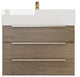 Madison 24" Wall Mounted Vanity with Reinforced Acrylic Sink, Light Oak