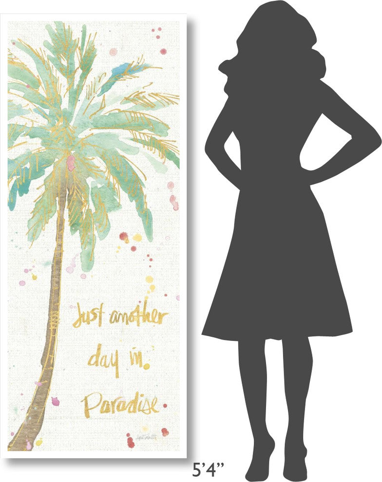 "Flamingo Fever X" Digital Paper Print by Anne Tavoletti, 26"x62"