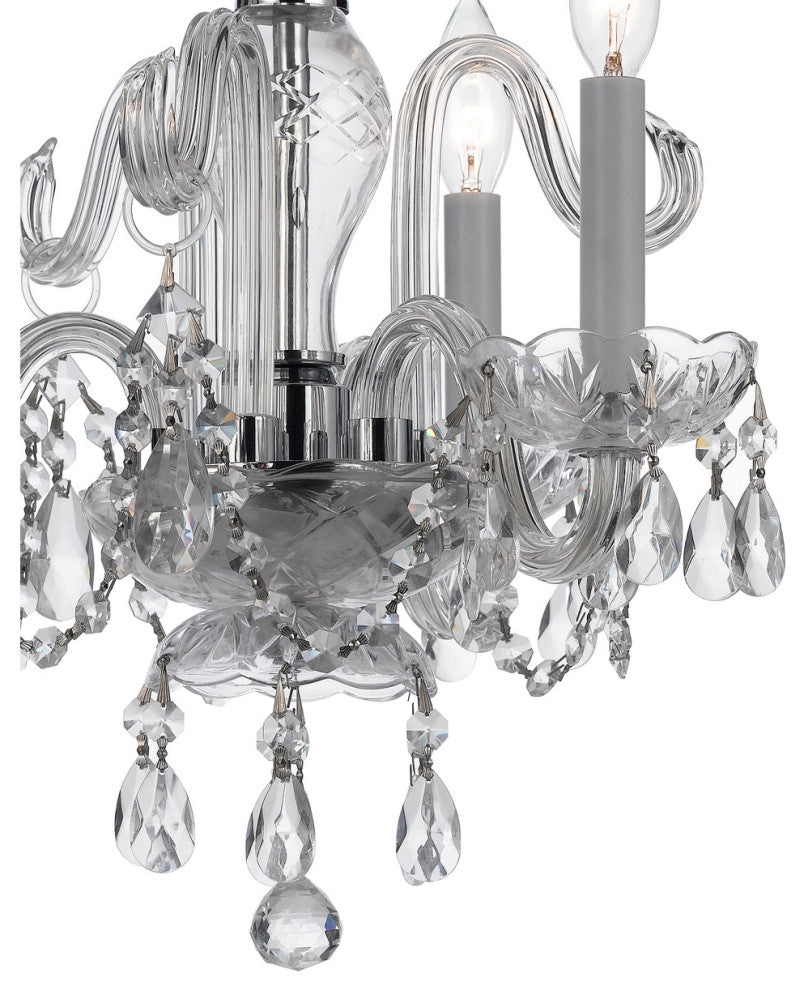 Crystorama Traditional Crystal 3-Light Mini Chandelier