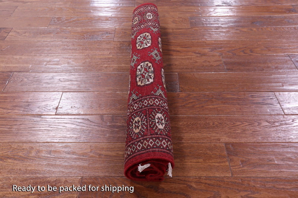 3' 1" X 5' 0" Silky Bokhara Hand Knotted Wool Rug - Q13816