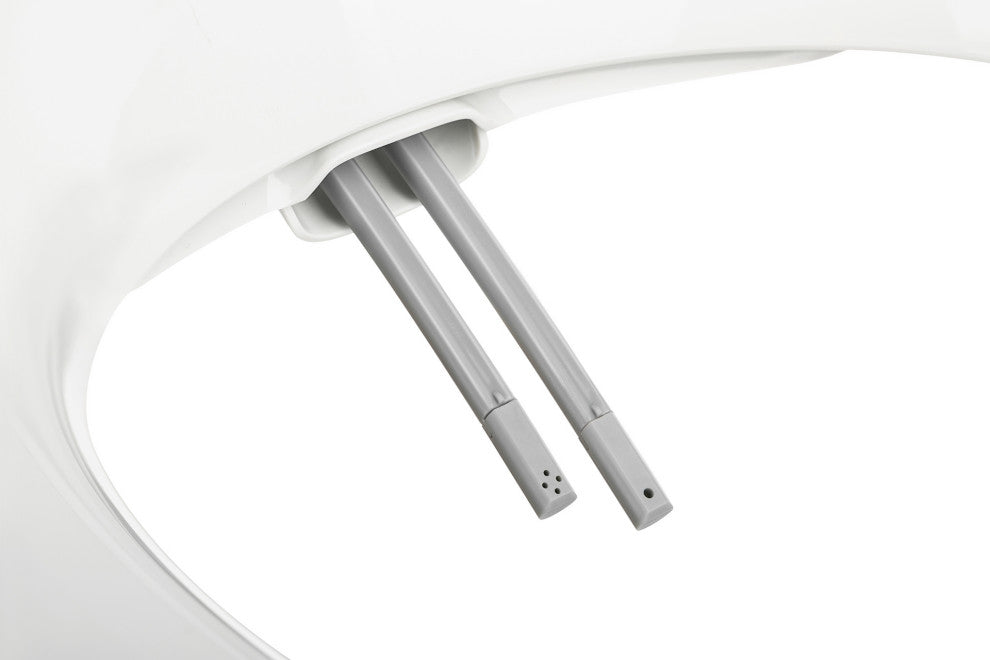 Empava Heated Toilet Seat With Warm Air Dryer and Wash Functions, White