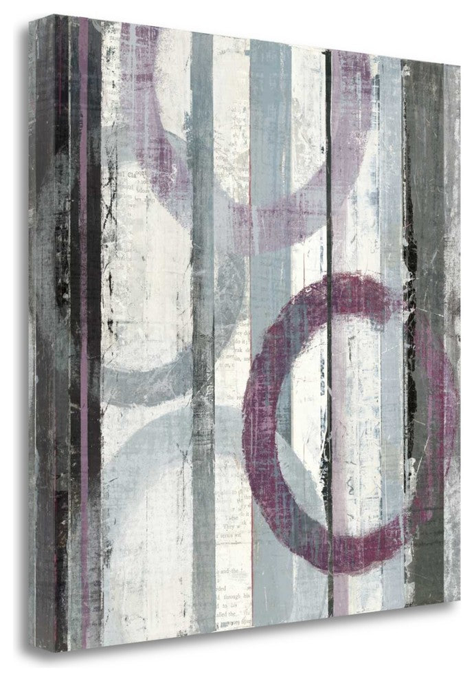 "Plum Zephyr II" By Mike Schick, Giclee Print on Gallery Wrap Canvas