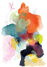 Playful World - 72 x 54 by Niya Christine