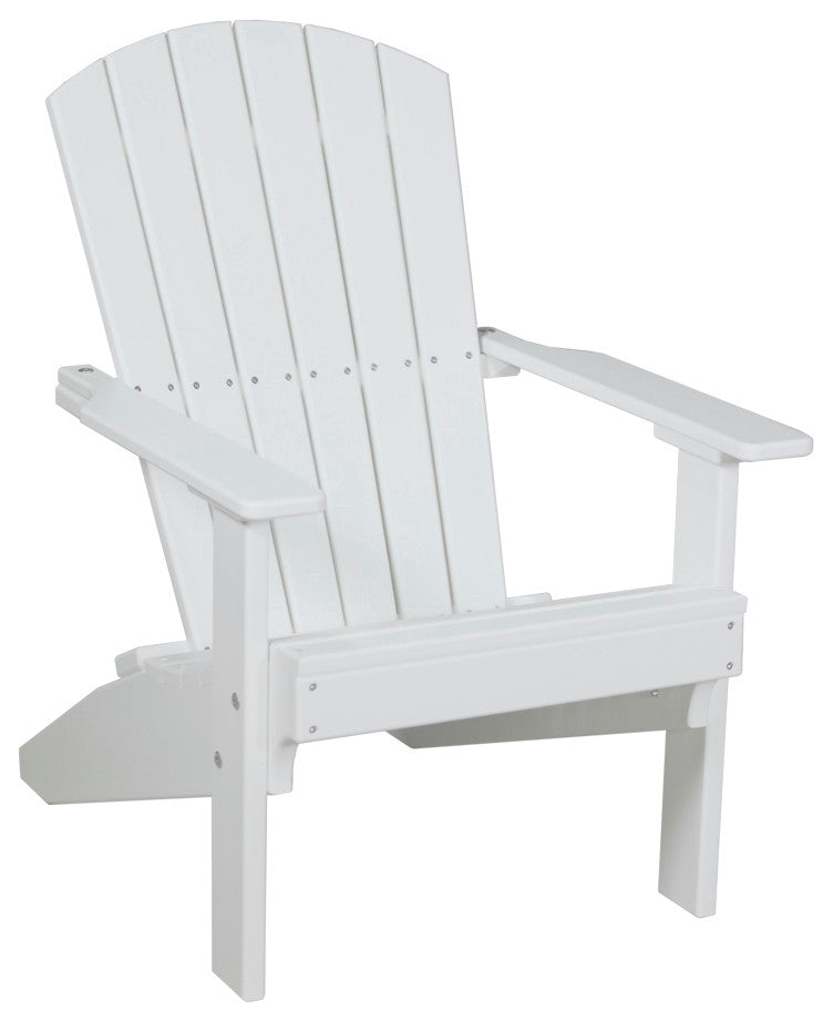 Poly Lakeside Adirondack Chair, White