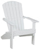Poly Lakeside Adirondack Chair, White