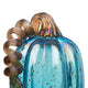 Set of 3, Blue Glass Pumpkin