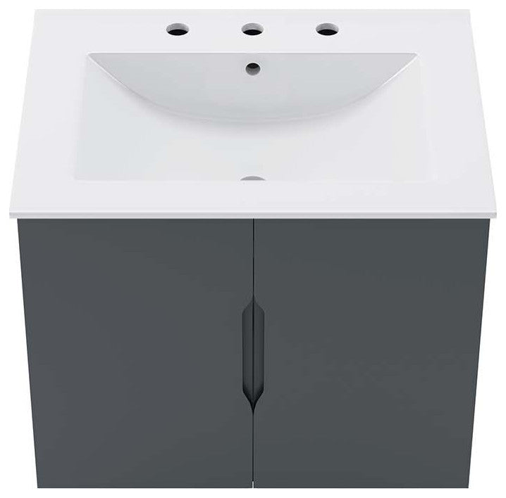 Vitality 24" Bathroom Vanity, Gray White