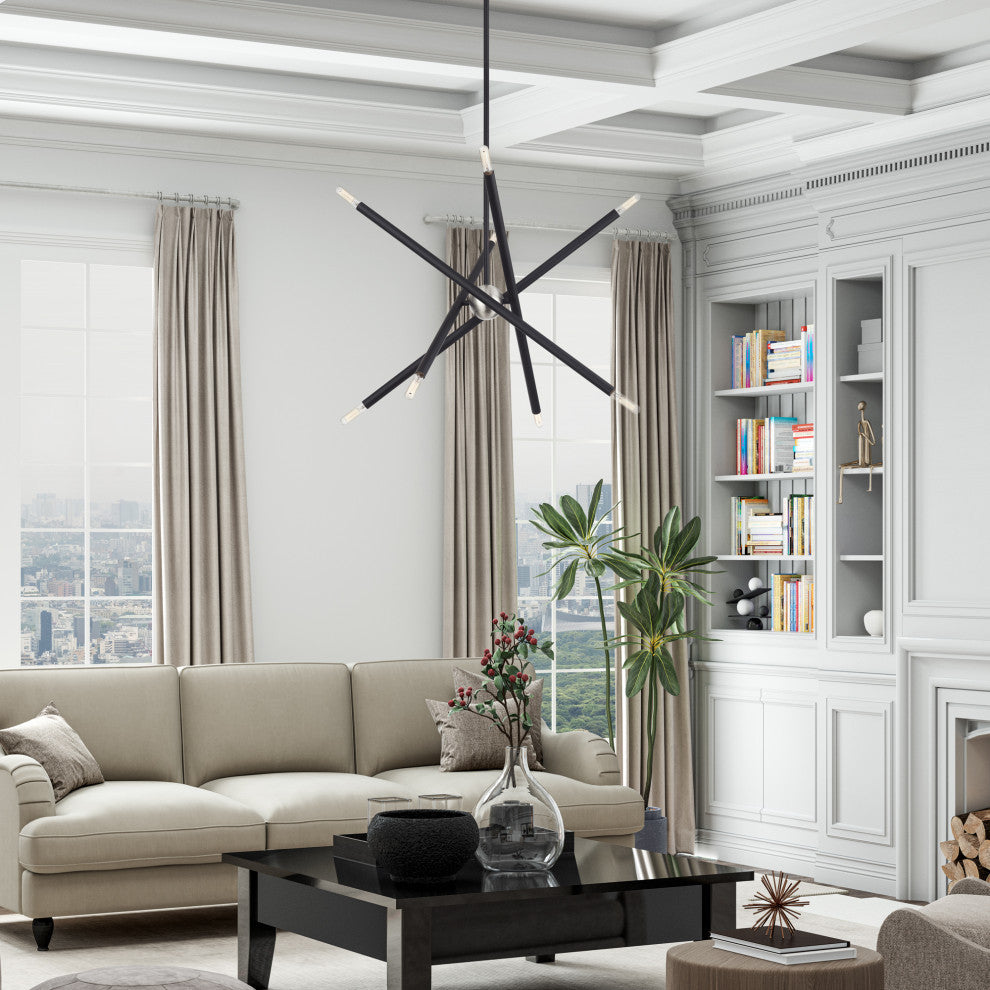 Soho 8-Light Black Chandelier