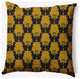 18" x 18" Cat Clowder Indoor/Outdoor Polyester Throw Pillow, Autumn Gold