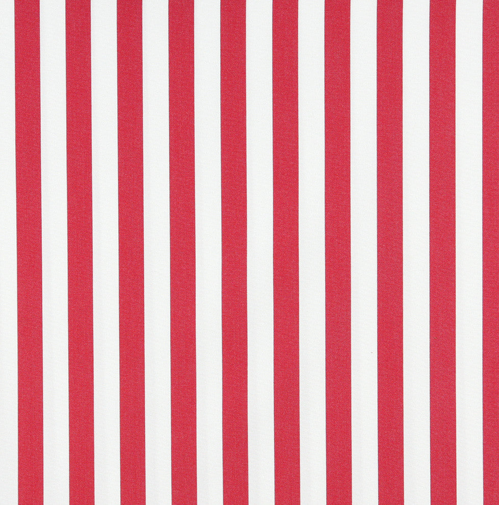 Red, Striped Indoor Outdoor Marine Scotchgard Upholstery Fabric By The Yard
