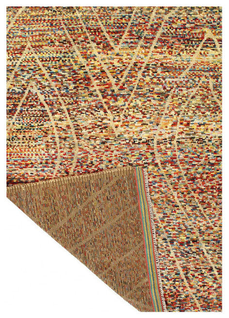 Multi Color Fine Hand Knotted Moroccan 5'8"x8'