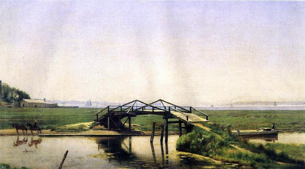 Robert J Pattison An Old Bridge on the Morris Canal Wall Decal
