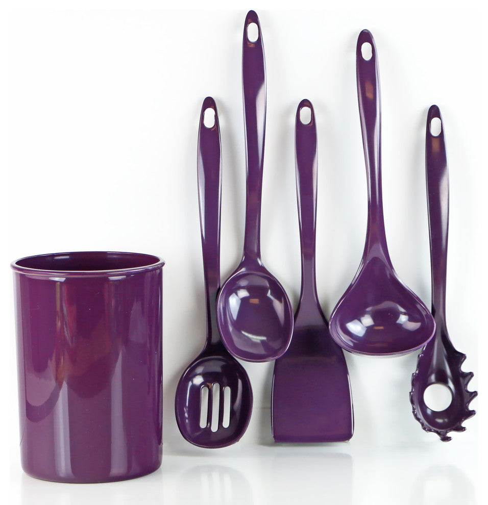 6-Piece Utensil Set, Plum