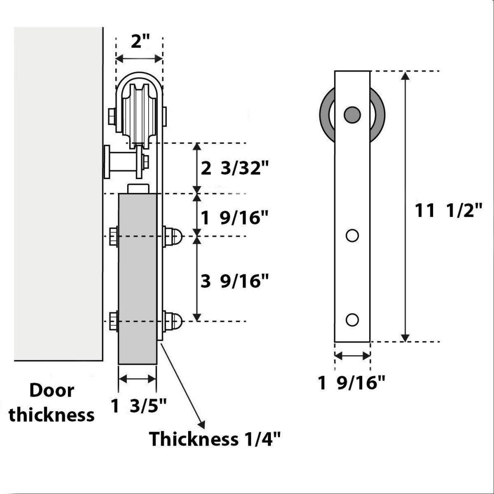 Sturdy Double Barn Door 60x80 Glass Lites | Lucia 2552 Matte White | 13FT Rail