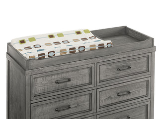 Foundry 51"W Wood Changer Topper, Pewter