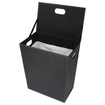 Ecopelle 2463 Laundry Basket/Hamper in Black