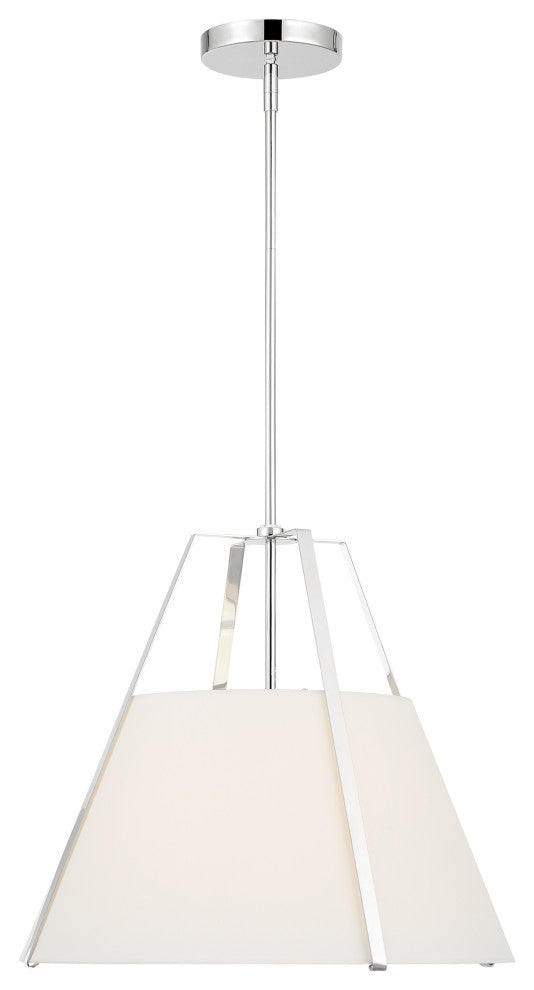 Fulton 3 Light Pendant, Polished Nickel