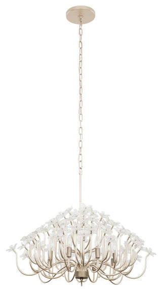 Wildflower 8-Lt Chandelier - Gold Dust/Artifact