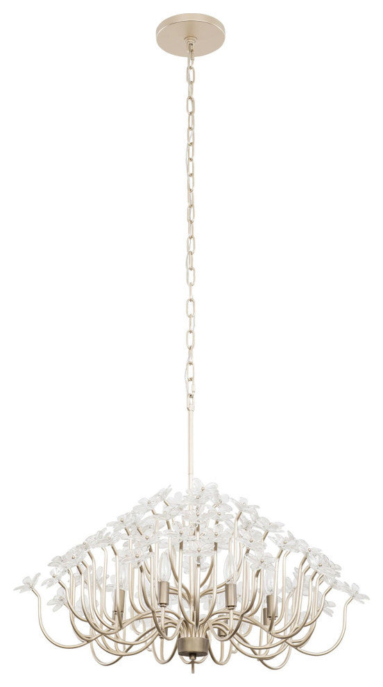 Wildflower 8-Lt Chandelier - Gold Dust/Artifact