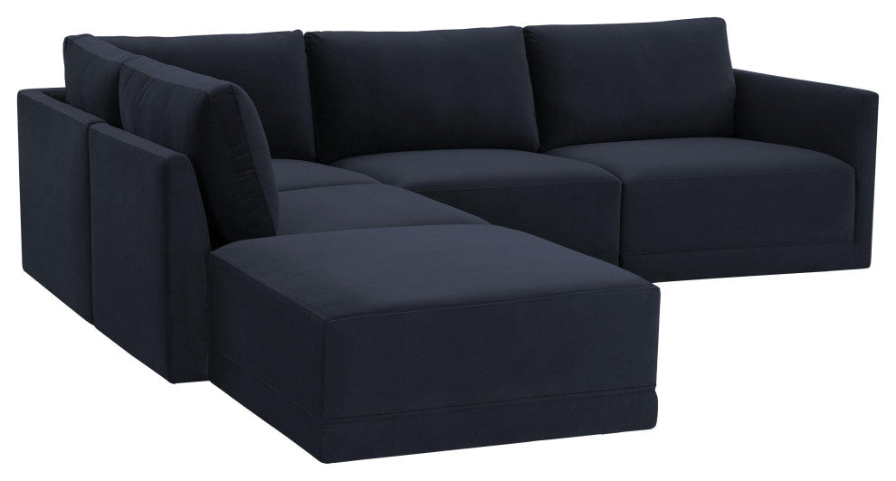 Willow Navy Modular LAF Sectional