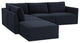 Willow Navy Modular LAF Sectional