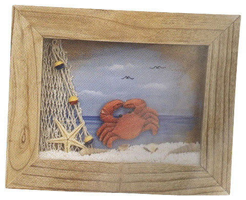 Framed Crab Wall Plaque