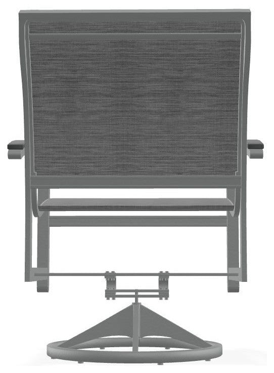 Bazza Sling Outdoor Swivel Rocker, Collect Charcoal/Graphite