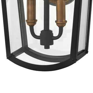 Hinkley Burton Medium Wall Mount Lantern, Black