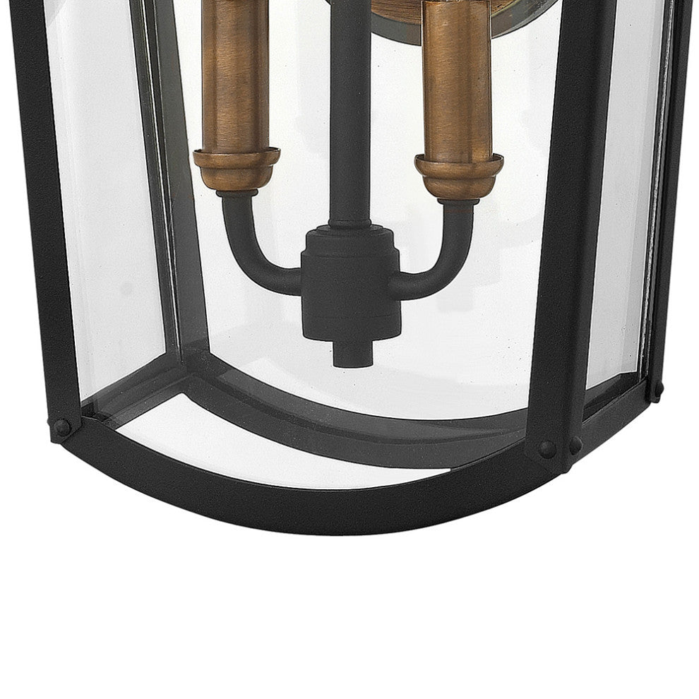 Hinkley Burton Medium Wall Mount Lantern, Black
