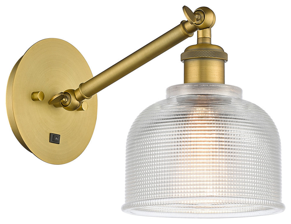 Innovations 317-1W-BB-G412 1-Light Sconce, Brushed Brass