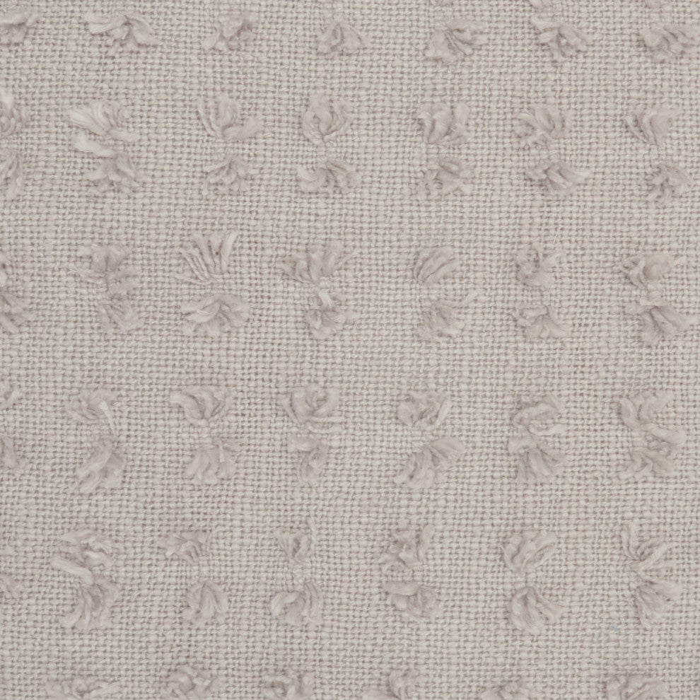 Tassel Detailed Gray Throw Pillow