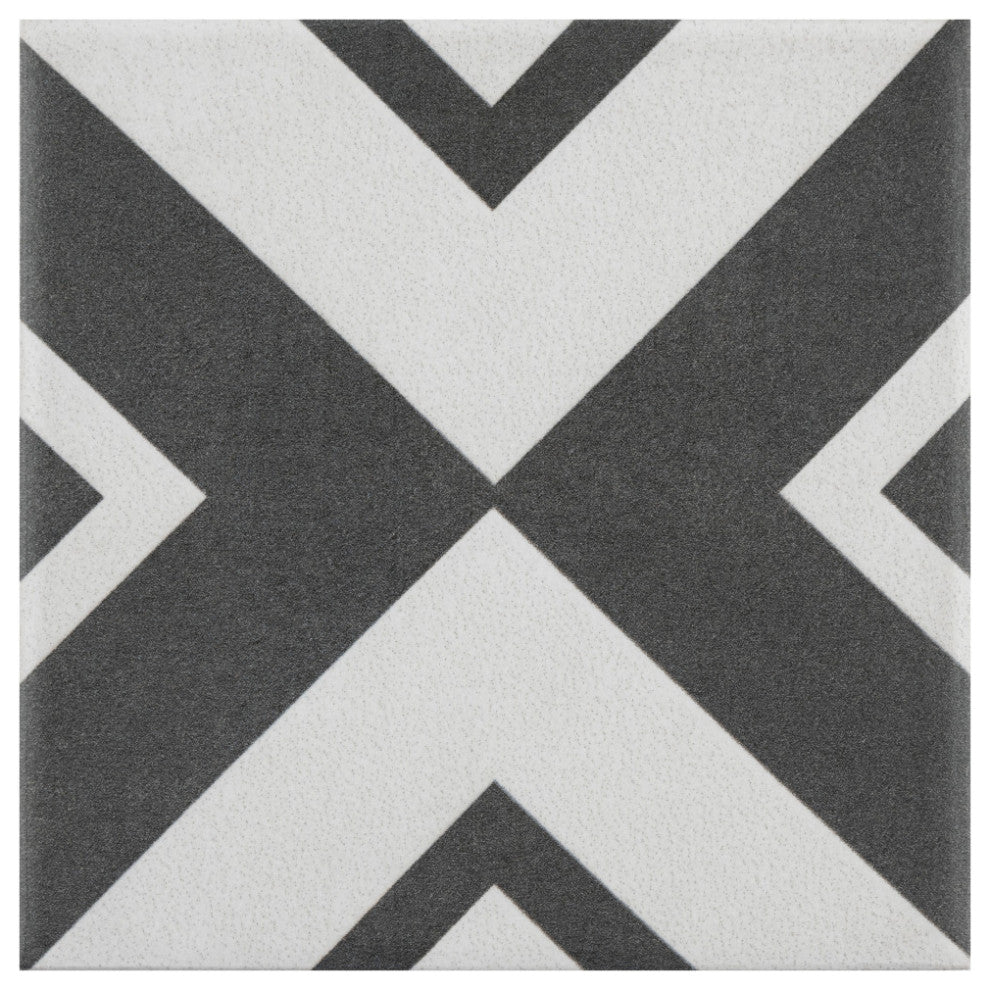 Twenties Mini Ceramic Floor and Wall Tile, Vertex