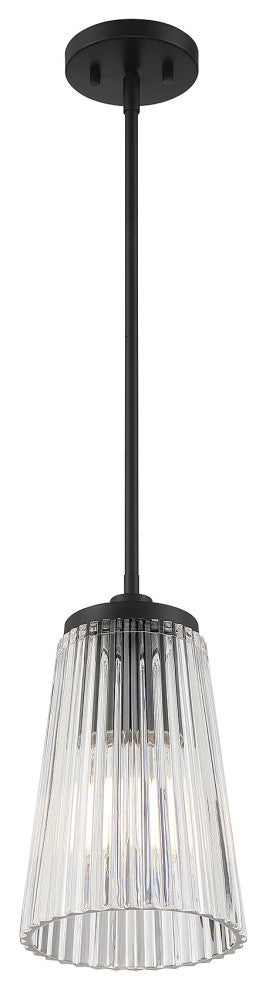Chantilly 1-Light Pendant, Matte Black