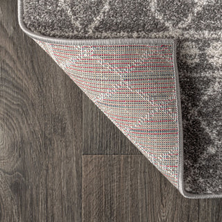 Izil Moroccan Beni Souk Area Rug, Gray/Cream, 2'x8'