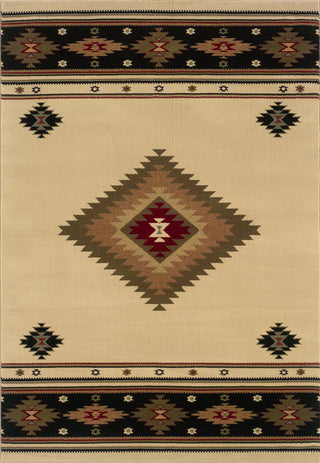 Oriental Weavers Hudson Beige/Green Southwest/Lodge Indoor Area Rug 10'X13'
