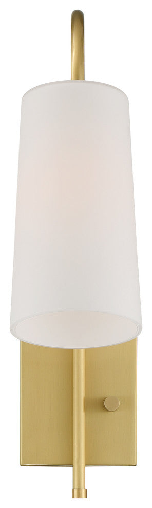 Alexa 1 Light Aged Brass Wall Mount